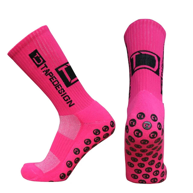 Anti-slip Football NEW TD Socks Men Women Non-slip Soccer Basketball Tennis Sport Socks Grip Cycling Riding Socks 39-45 futbol