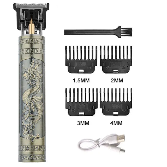 2023 Vintage T9 Professional Hair cutting machine Hair Clippers Electric Hair timmer Rechargeable Shaver Beard Trimmer for men