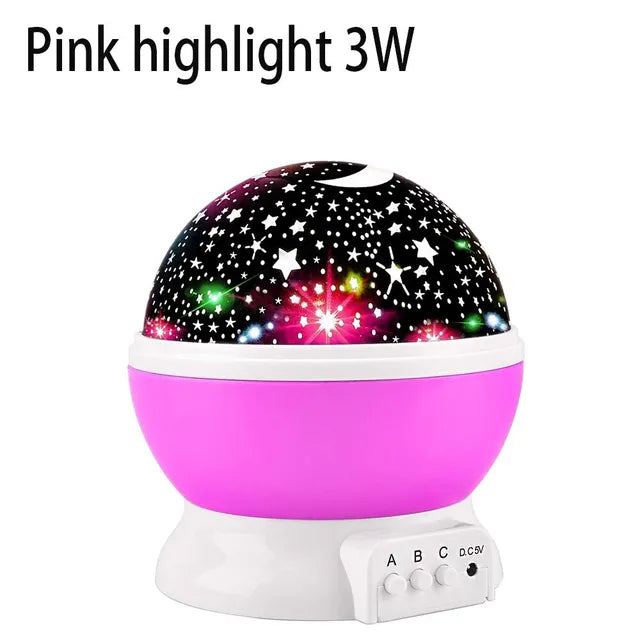 Starry Projector Night Light Rotating Sky Moon Lamp Galaxy Lamps Home Bedroom DecorationStarlight Christmas Lights for Kids Gift