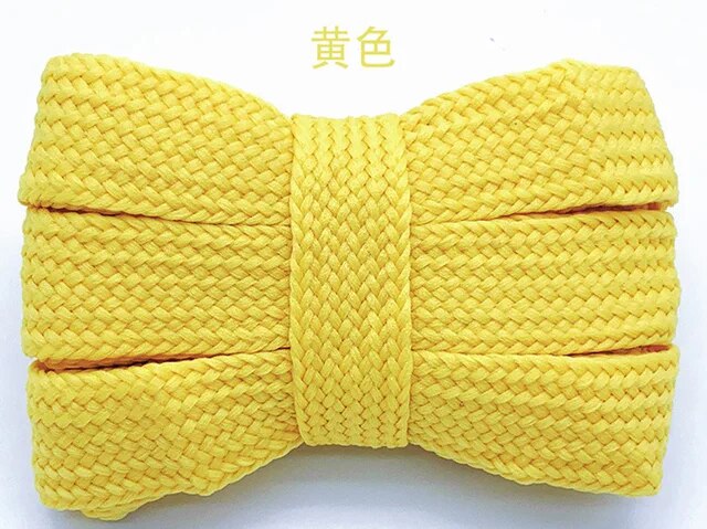 1Pair 20mm Wide Thickened Flat Hollow Colored High Quality Soft Laces Board Shoes Canvas Shoes For Sneakers Sports Shoes