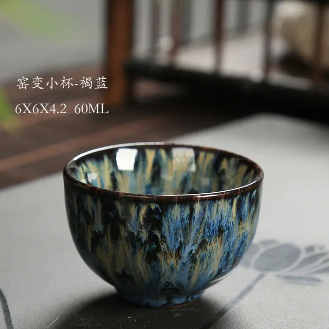 JIA-GUI LUO Ceramic teacup 60ML chinese style tea cup tea set kitchen dining bar small business supplies porcelain I020