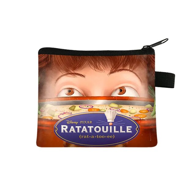 Disney Cartoon Ratatouille Children Money Coin Purse Boys Girls Short Wallet Card Bag Mini Pocket Storage Bags Kids Gift