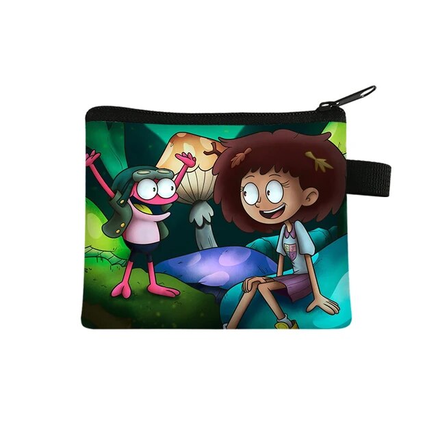 Disney Amphibia Children Money Coin Purse Boys Girls Short Wallet Card Bag Mini Pocket Storage Bags Kids Gift