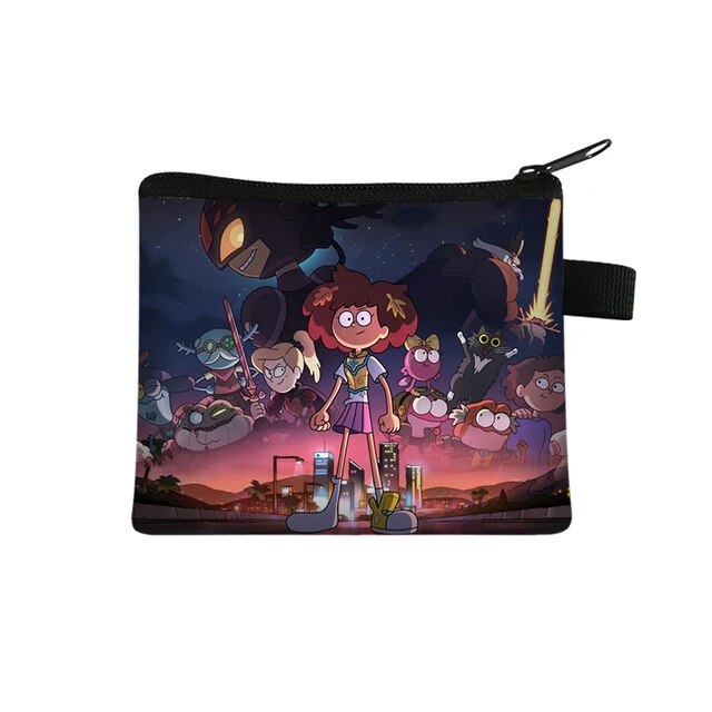 Disney Amphibia Children Money Coin Purse Boys Girls Short Wallet Card Bag Mini Pocket Storage Bags Kids Gift