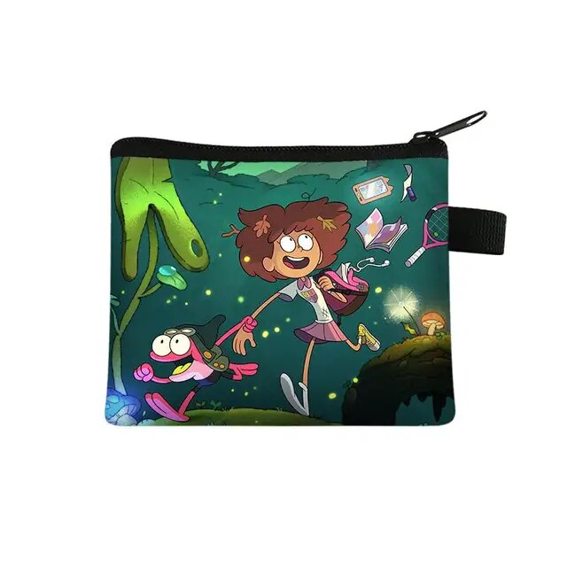 Disney Amphibia Children Money Coin Purse Boys Girls Short Wallet Card Bag Mini Pocket Storage Bags Kids Gift