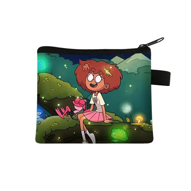 Disney Amphibia Children Money Coin Purse Boys Girls Short Wallet Card Bag Mini Pocket Storage Bags Kids Gift