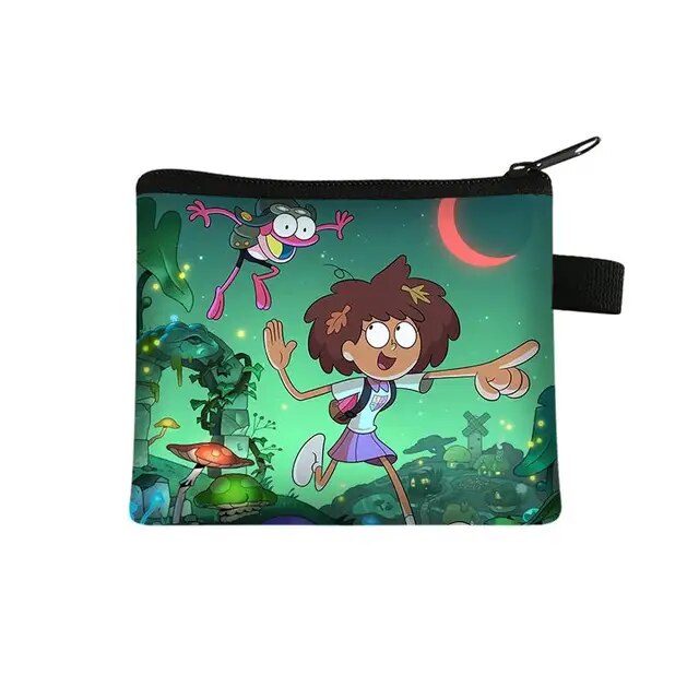 Disney Amphibia Children Money Coin Purse Boys Girls Short Wallet Card Bag Mini Pocket Storage Bags Kids Gift