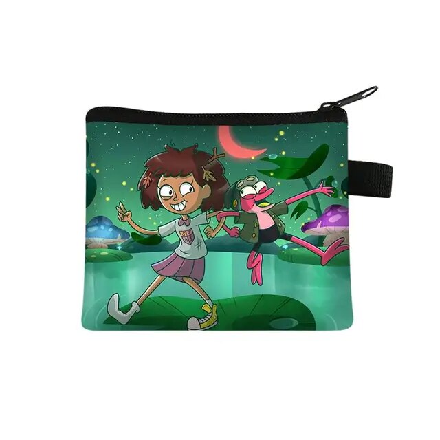 Disney Amphibia Children Money Coin Purse Boys Girls Short Wallet Card Bag Mini Pocket Storage Bags Kids Gift