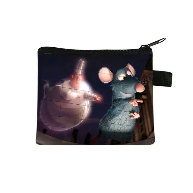 Disney Cartoon Ratatouille Children Money Coin Purse Boys Girls Short Wallet Card Bag Mini Pocket Storage Bags Kids Gift