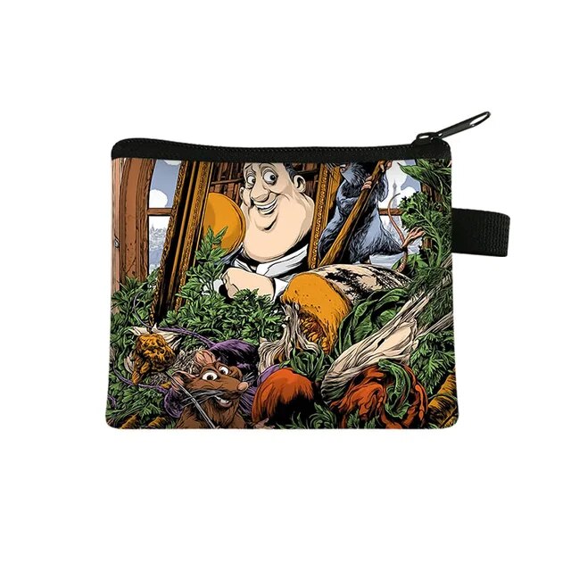 Disney Cartoon Ratatouille Children Money Coin Purse Boys Girls Short Wallet Card Bag Mini Pocket Storage Bags Kids Gift