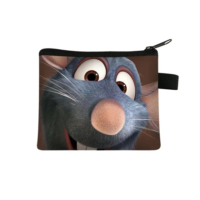 Disney Cartoon Ratatouille Children Money Coin Purse Boys Girls Short Wallet Card Bag Mini Pocket Storage Bags Kids Gift