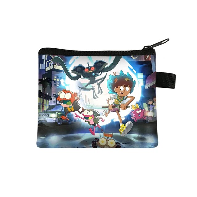 Disney Amphibia Children Money Coin Purse Boys Girls Short Wallet Card Bag Mini Pocket Storage Bags Kids Gift