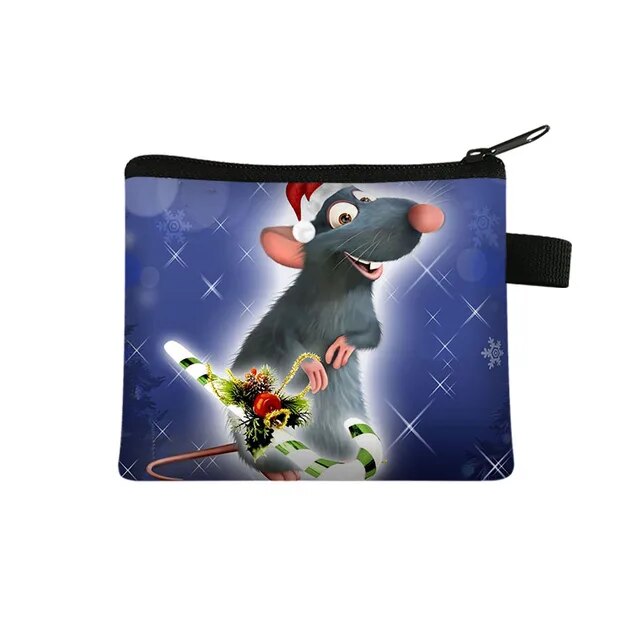 Disney Cartoon Ratatouille Children Money Coin Purse Boys Girls Short Wallet Card Bag Mini Pocket Storage Bags Kids Gift