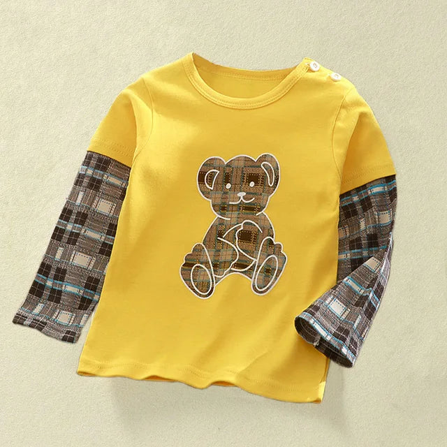 Children's Clothing Boys Girls T-Shirt kids clothes Cartoon Tops Long Sleeve Baby Clothing Autumn Winter Cotton Print Sweatshirt