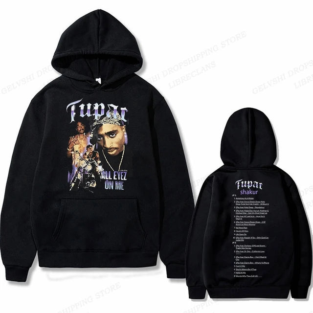 Hip Hop Rap Hoodie Men's Fashion Hoodie Four Seasons Street Hoodie Women's Jacket Men's Street Costume Casual Punk Men's Hoodie