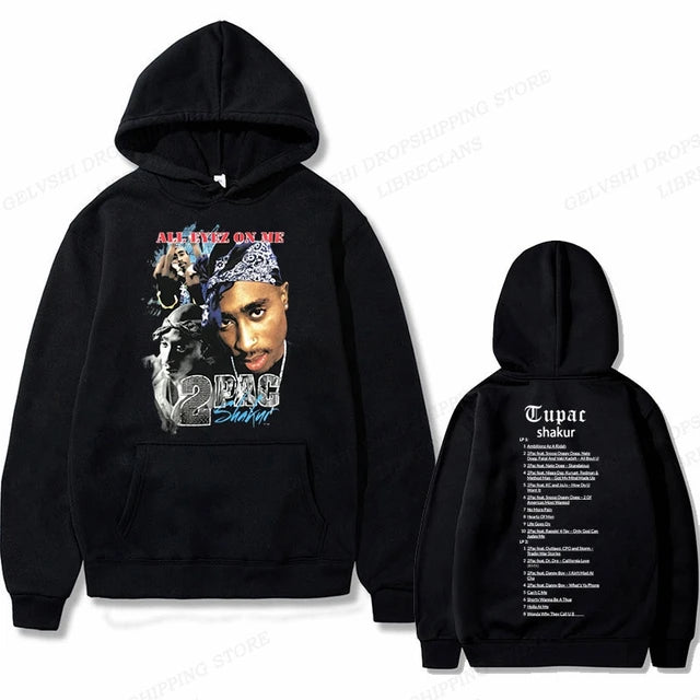 Hip Hop Rap Hoodie Men's Fashion Hoodie Four Seasons Street Hoodie Women's Jacket Men's Street Costume Casual Punk Men's Hoodie