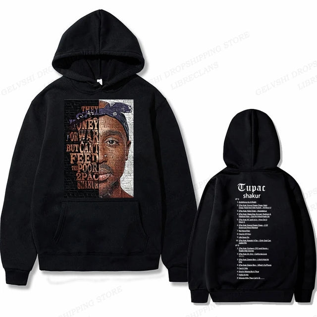 Hip Hop Rap Hoodie Men's Fashion Hoodie Four Seasons Street Hoodie Women's Jacket Men's Street Costume Casual Punk Men's Hoodie