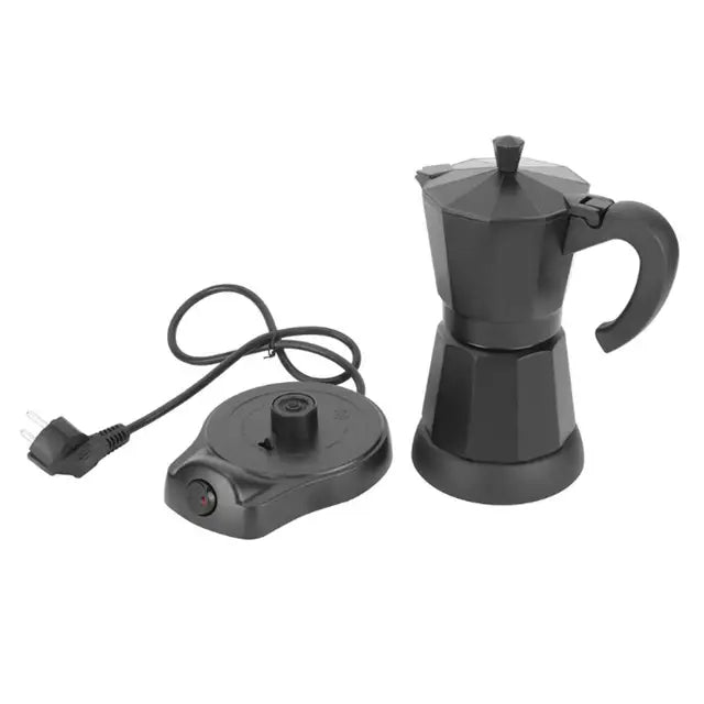 300ml Portable Electric Coffee Maker Stainless Steel Espresso Mocha Coffee Pot Percolator Tools Filter Espresso Machine GK545