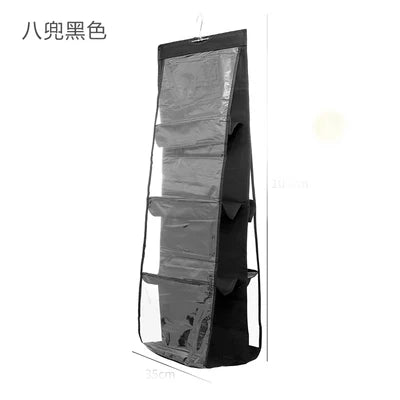 Hanging bag bag closet closet transparent bag door wall transparent sundries shoe bag hanger bag accessories