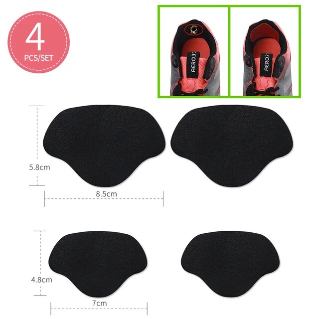 4-16PC Shoe Patch Vamp Repair Sticker Subsidy Sticky Shoe Insoles Heel Protector Heel Hole Repair Lined Anti-Wear Heel Foot Care