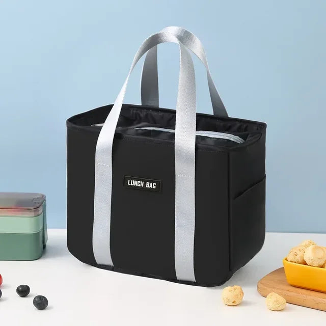 Lunch box portable insulation bag waterproof snack bag aluminum foil thickened lunch bag with rice bag for office workers