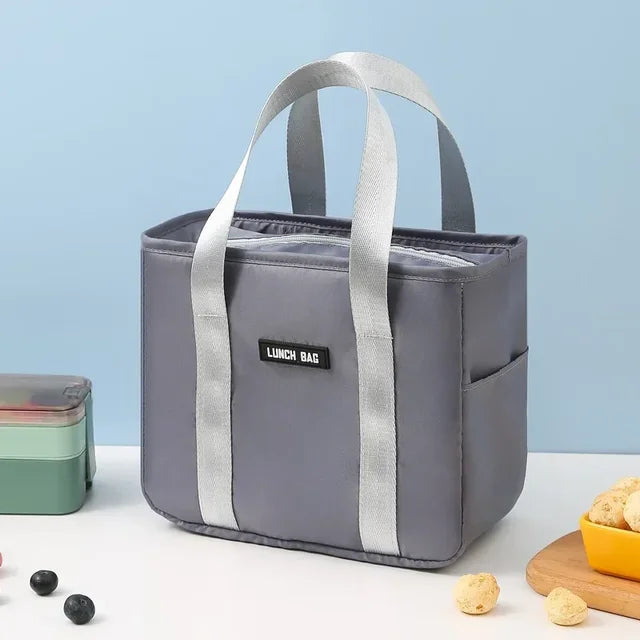 Lunch box portable insulation bag waterproof snack bag aluminum foil thickened lunch bag with rice bag for office workers