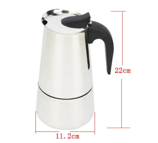 4/6/9 Cups Moka Pot Caffe Machine Espresso Cups Coffee Makers Latte Percolator Stove Top Moka Coffee Maker