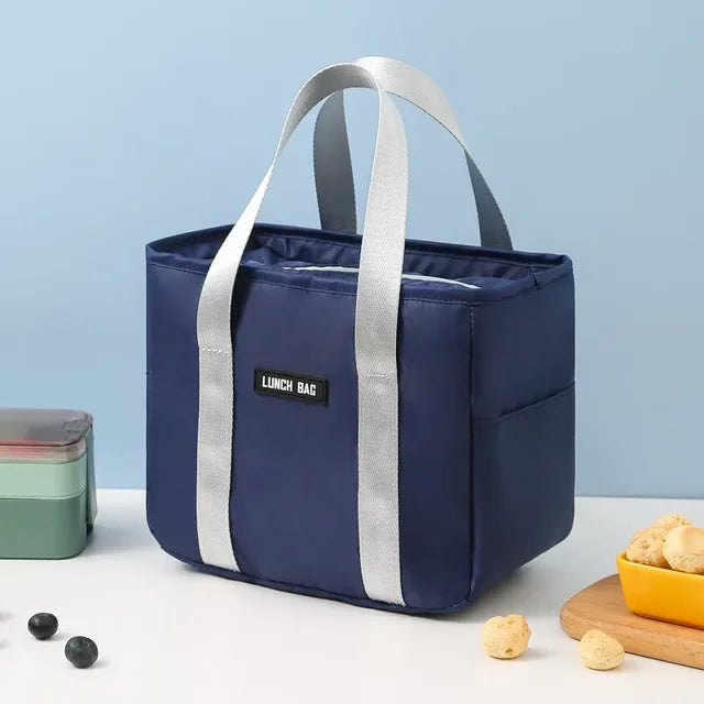 Lunch box portable insulation bag waterproof snack bag aluminum foil thickened lunch bag with rice bag for office workers