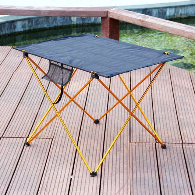 Ultralight Portable Folding Camping Table Compact Roll Up Tables with Carrying Bag for Outdoor Camping Hiking Picnic