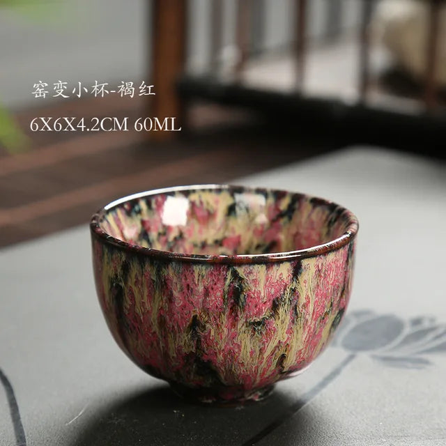 JIA-GUI LUO Ceramic teacup 60ML chinese style tea cup tea set kitchen dining bar small business supplies porcelain I020