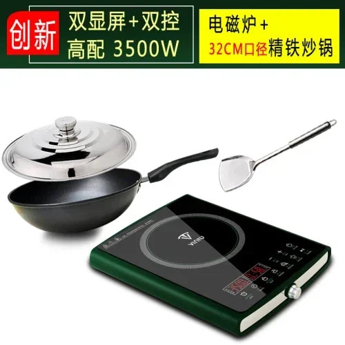 Induction Cooker Household High-power 3500W Stir Frying Timing Electromagnetic Cooker Commercial Multi-function Energy Saving