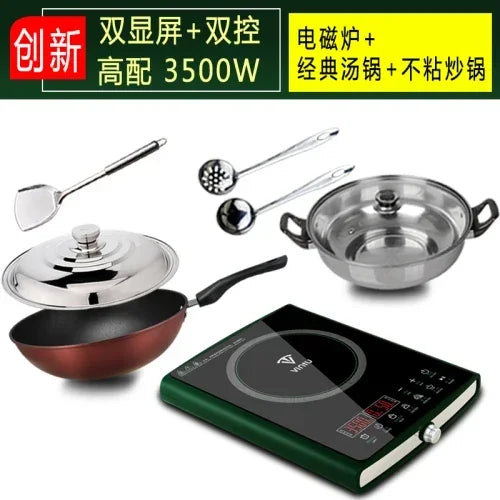 Induction Cooker Household High-power 3500W Stir Frying Timing Electromagnetic Cooker Commercial Multi-function Energy Saving