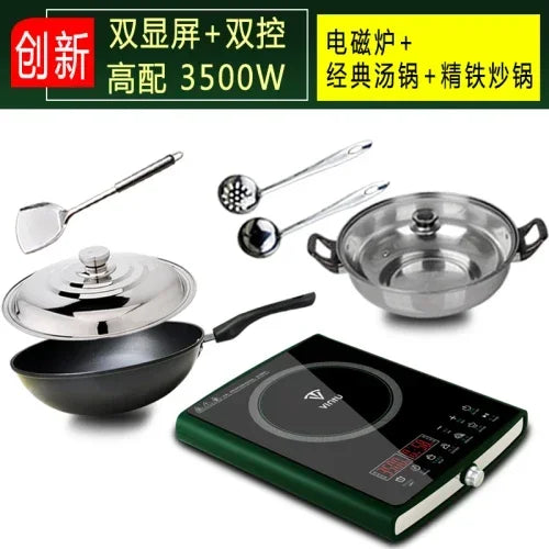 Induction Cooker Household High-power 3500W Stir Frying Timing Electromagnetic Cooker Commercial Multi-function Energy Saving