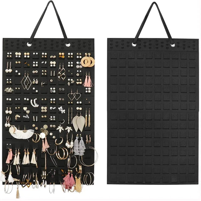 Hanging Earring Organizer Wall Earrings Holder Holds Up To 300 Pairs Women Girls Felt Hanger Necklaces Display Storage Case