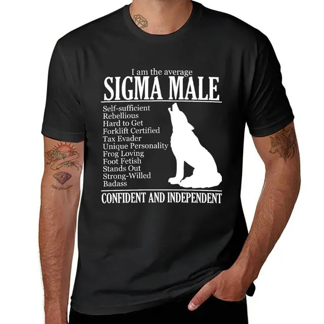 New Average Sigma Male (Please Read) T-Shirt custom t shirt Tee shirt fruit of the loom mens t shirts