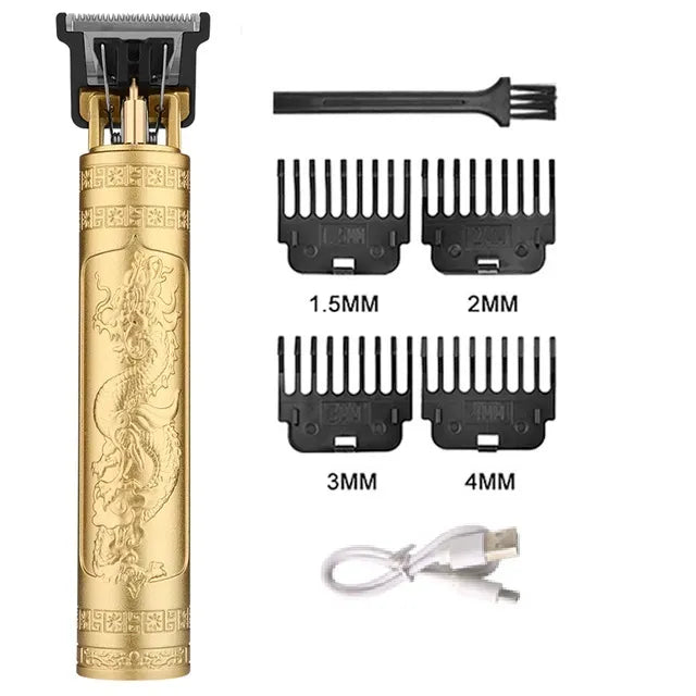 2023 Vintage T9 Professional Hair cutting machine Hair Clippers Electric Hair timmer Rechargeable Shaver Beard Trimmer for men