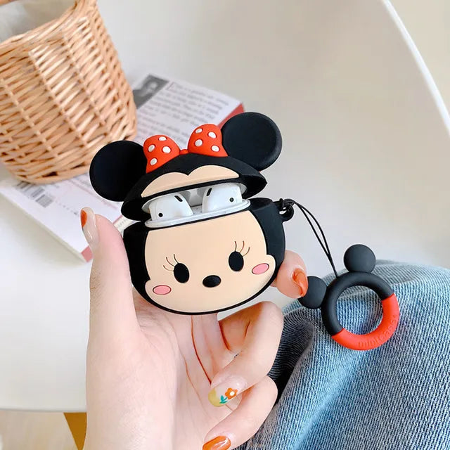 Cover for Apple AirPods 1 2 3 3rd Case for AirPods Pro Case Cute Cartoon Yoda Mickey Stitch Spiderman Earphone Case Accessories