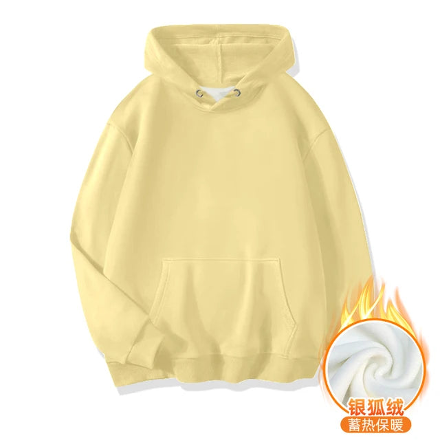 LEGIBLE 2024 New Oversize Hoodies Women pulovers Hooded Cotton Thicken Warm Loose Hoodie Women Sweatshirts Female