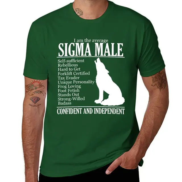 New Average Sigma Male (Please Read) T-Shirt custom t shirt Tee shirt fruit of the loom mens t shirts