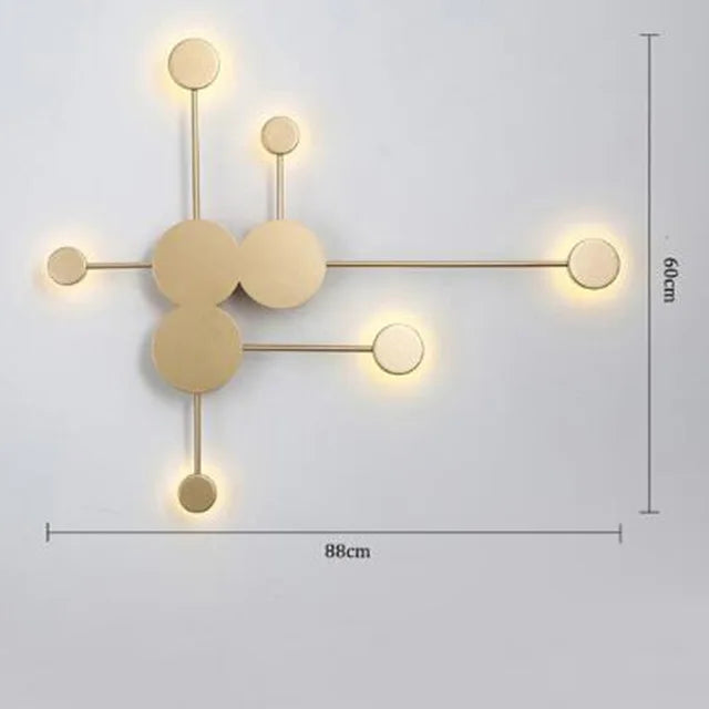 Modern Wall Lamp Simple Led Living Room Wall Lighting Bedroom Bedside Creative Aisle Indoor Home Decor Nordic Wall Sconce Lamps