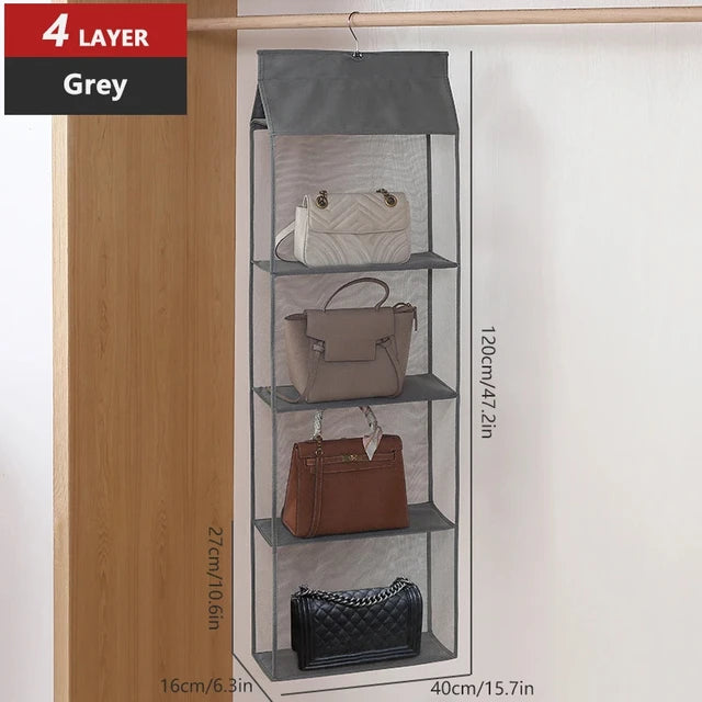 Hanging bag bag closet closet transparent bag door wall transparent sundries shoe bag hanger bag accessories