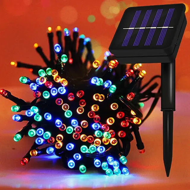 Led Solar String Lights 7m 50 Lights 8 Patterns Solar Fairy String Lights Waterproof Garden Wedding Party Decoration