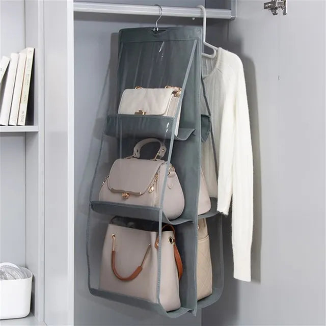 Hanging bag bag closet closet transparent bag door wall transparent sundries shoe bag hanger bag accessories