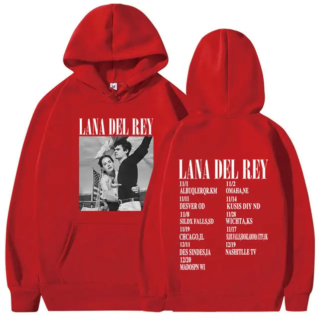 Singer Lana Del Rey Lust for Life Tour Music Album poster prints Pullover Hooded Men Women Sweatshirts Unisex Hoodie Streetwear