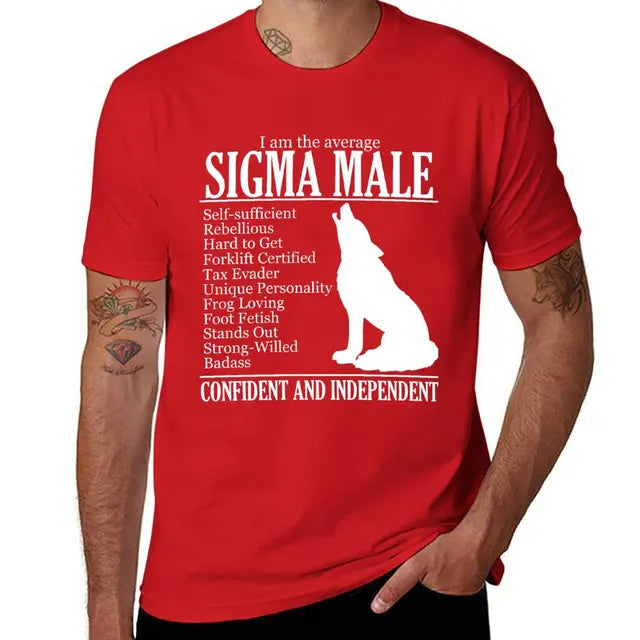 New Average Sigma Male (Please Read) T-Shirt custom t shirt Tee shirt fruit of the loom mens t shirts