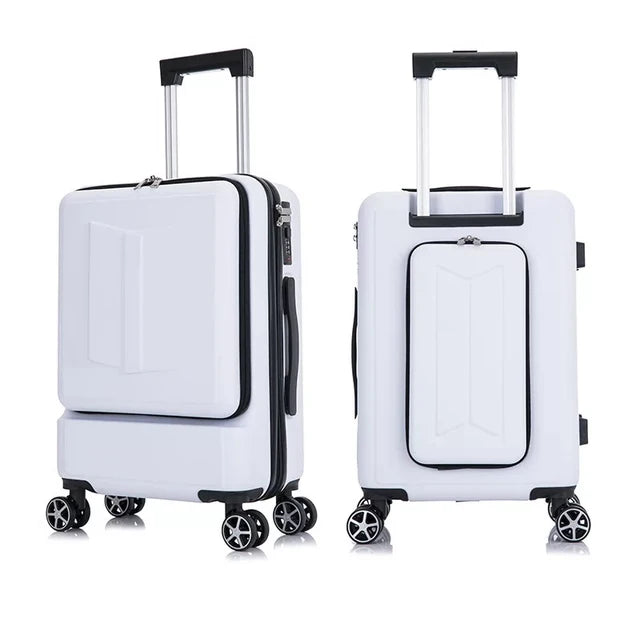 Travel Suit rolling Luggage wheel Trolley women fashion Box men Valise with laptop bag 20'' carry ons