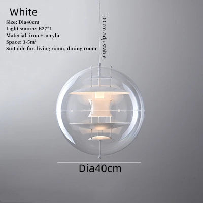 Denmark Creative Planet Globe original pendant lamp Hotel Villa Living Room Decor Kitchen Hanging Light LED Decoration Maison