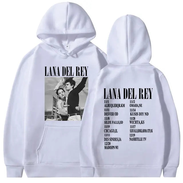 Singer Lana Del Rey Lust for Life Tour Music Album poster prints Pullover Hooded Men Women Sweatshirts Unisex Hoodie Streetwear