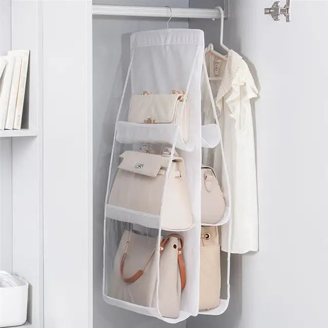 Hanging bag bag closet closet transparent bag door wall transparent sundries shoe bag hanger bag accessories