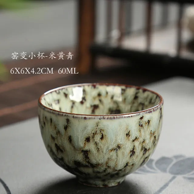 JIA-GUI LUO Ceramic teacup 60ML chinese style tea cup tea set kitchen dining bar small business supplies porcelain I020